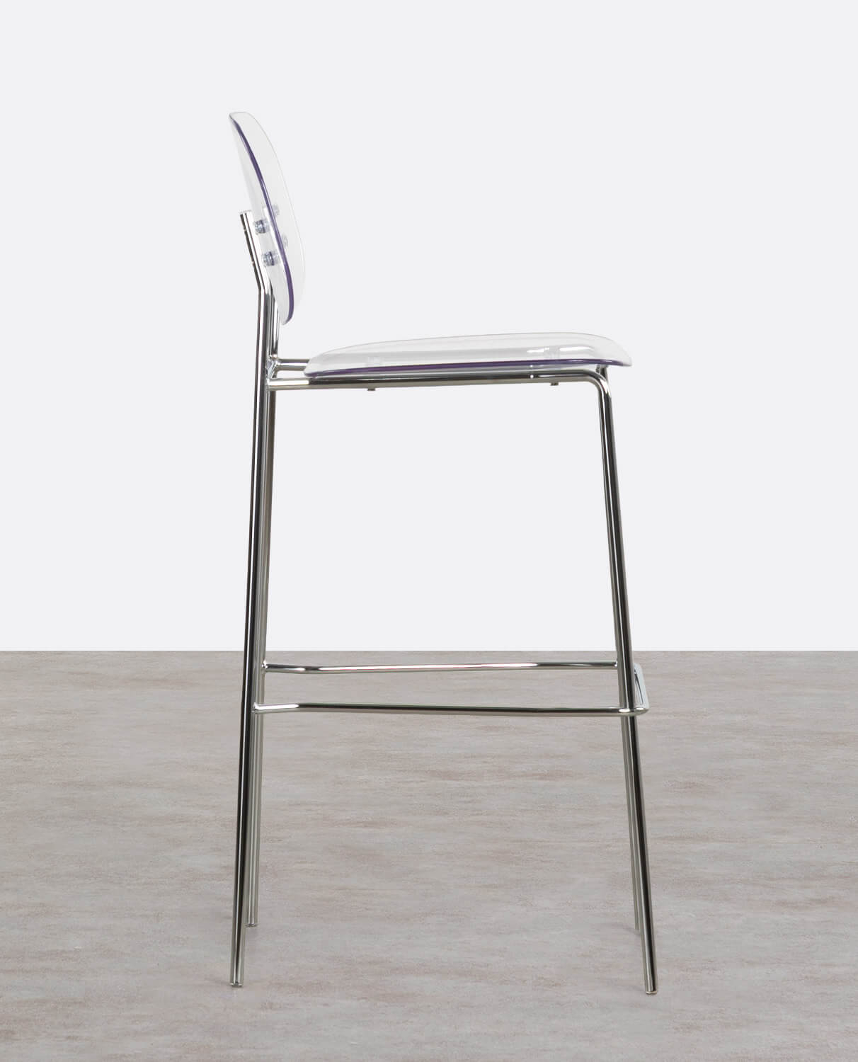 High Polyethylene and Metal Stool (77 cm) Pinha, gallery image 2