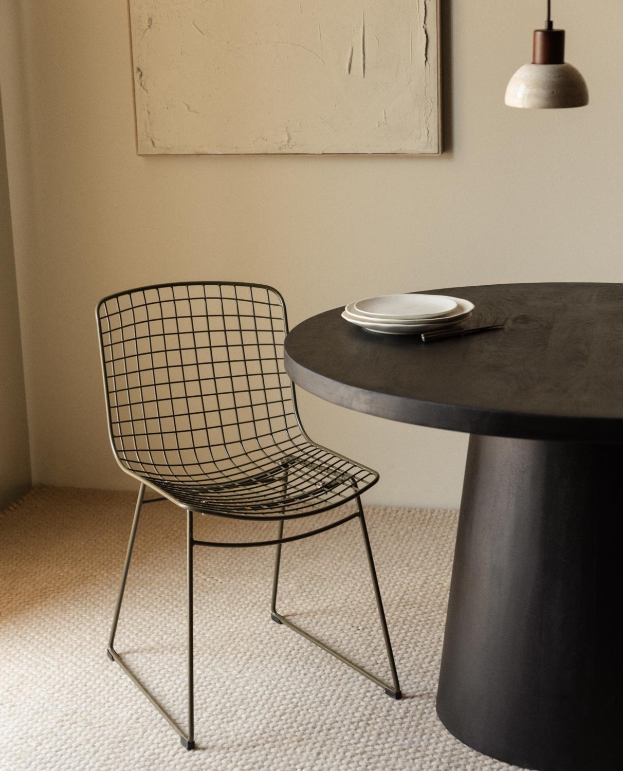 Pack of 4 High Back Metal Dining Chairs Aras Fresh, gallery image 2
