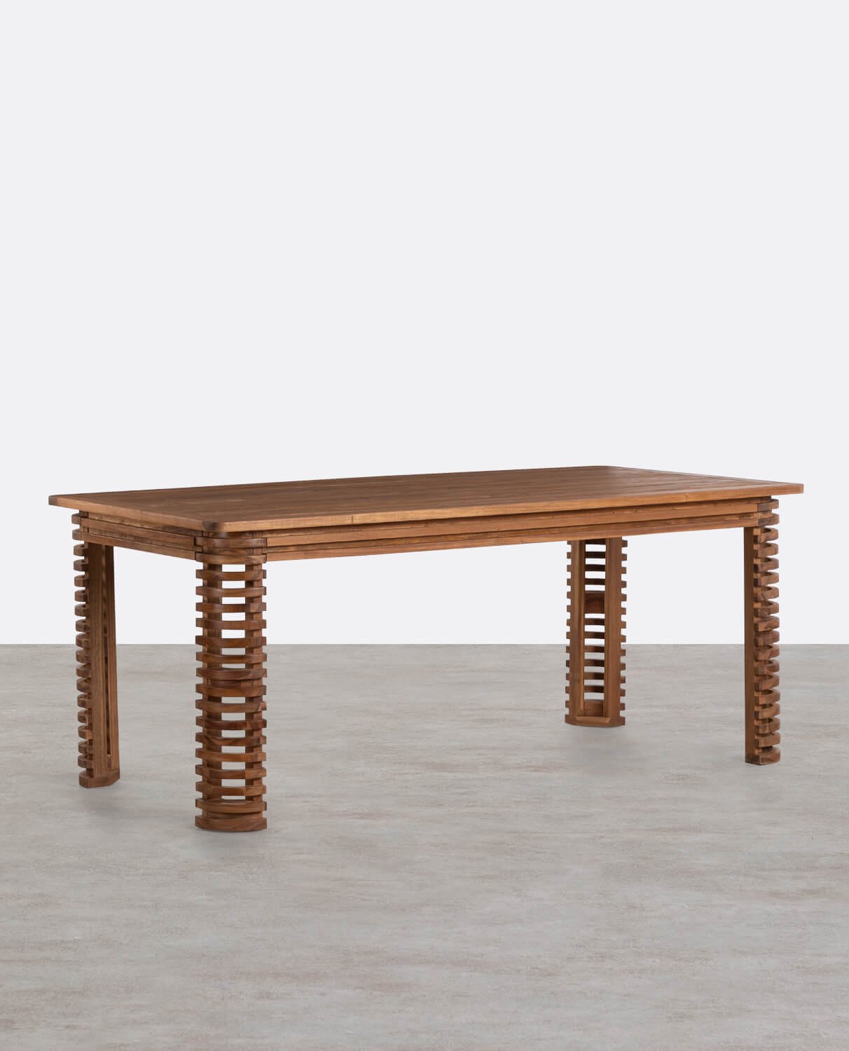 Rectangular Garden Table (180x90 cm) in Acacia Wood Hazan, gallery image 1