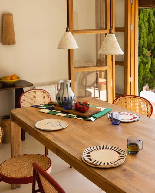 Rectangular Mango Wood Dining Table (200x100 cm) Valde