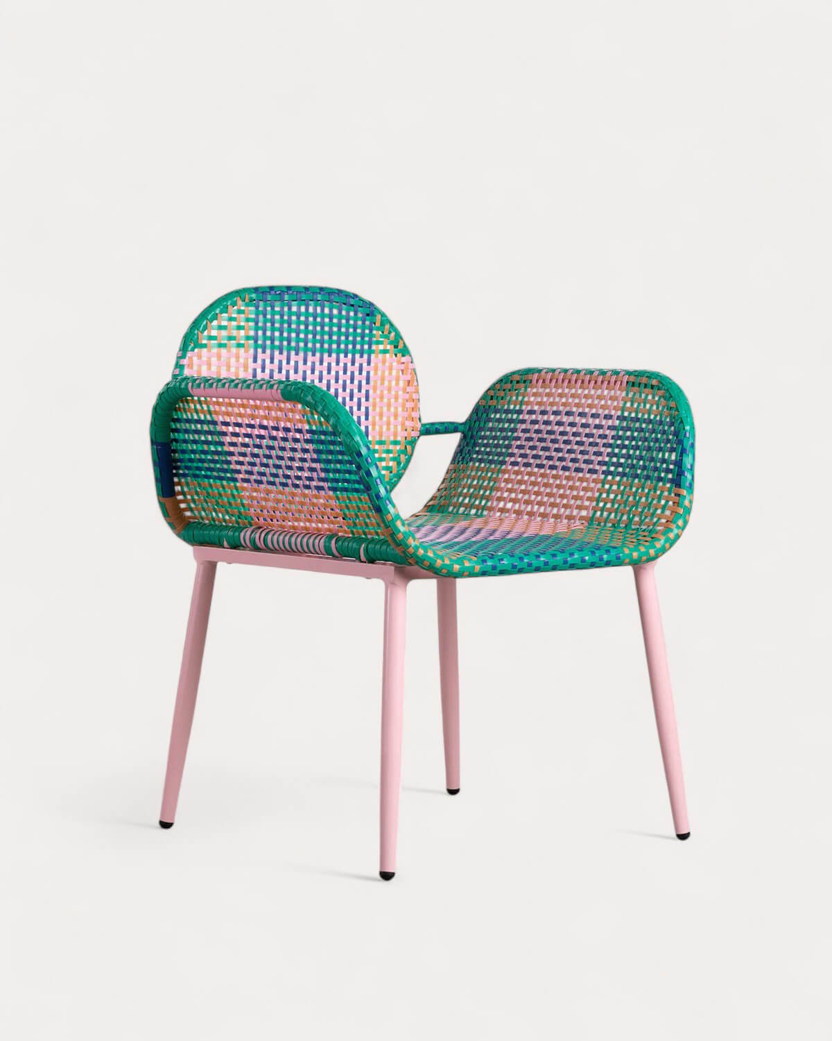 Aluminium and Synthetic Rattan Armchair Emba Studio, gallery image 1
