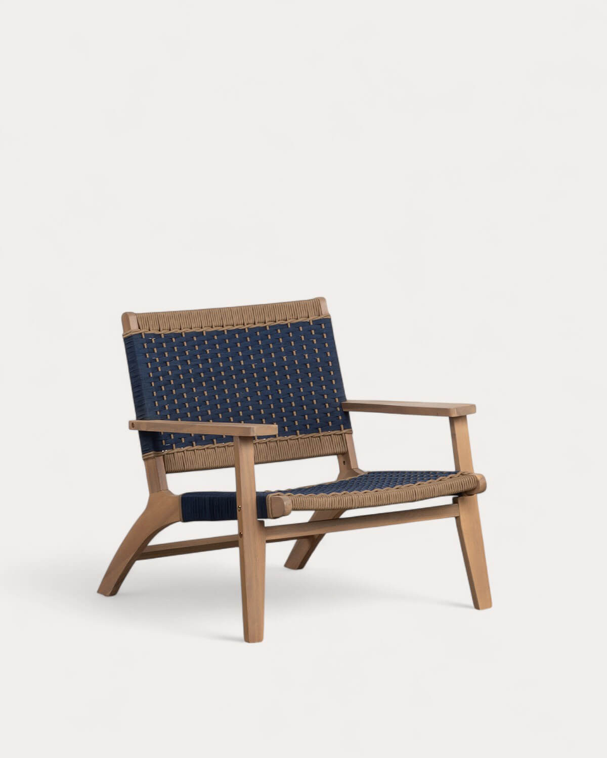 Mirle Acacia Wood and Rope Garden Chair, gallery image 1
