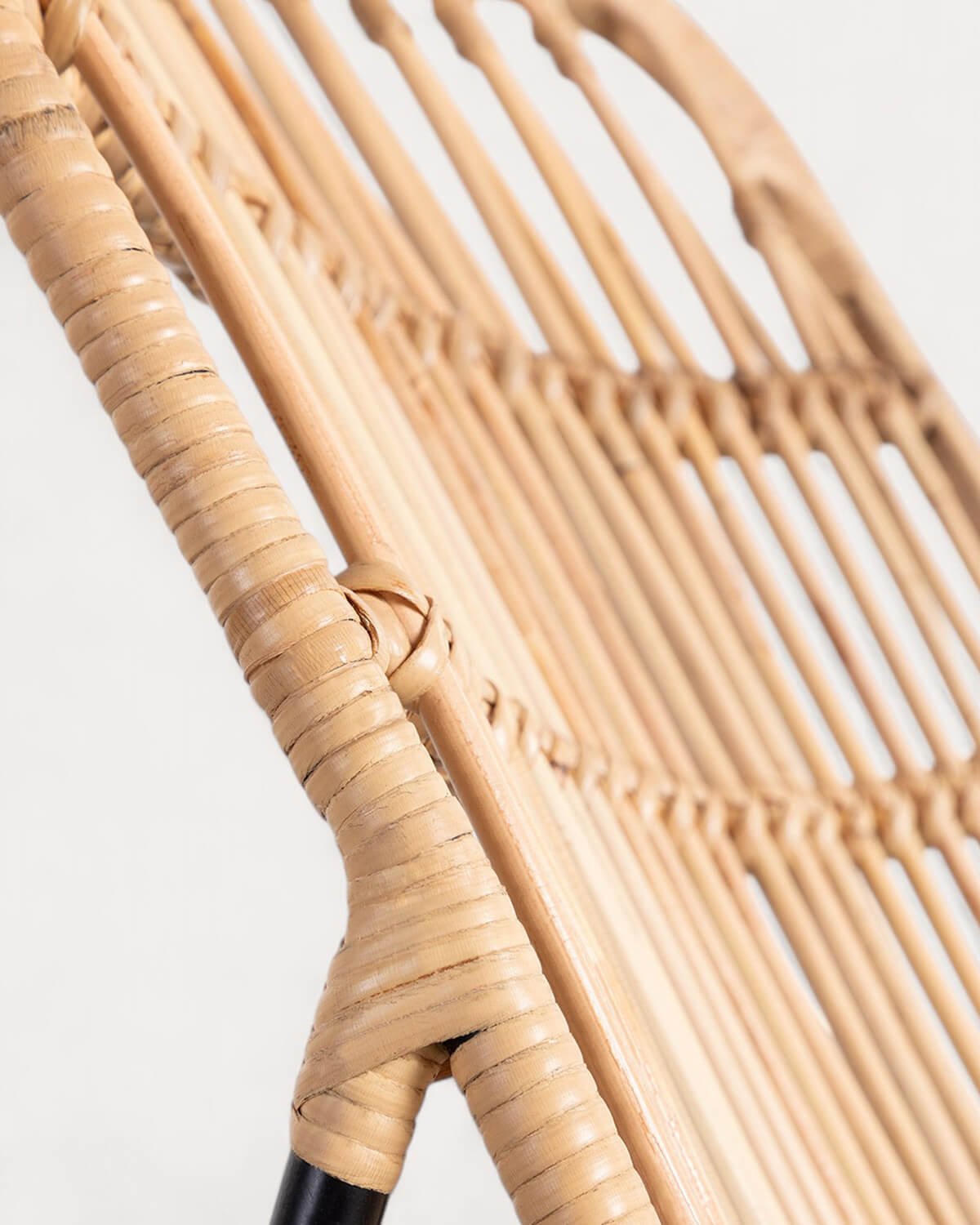 Natural Rattan Armchair with Footrest Milan , gallery image 9