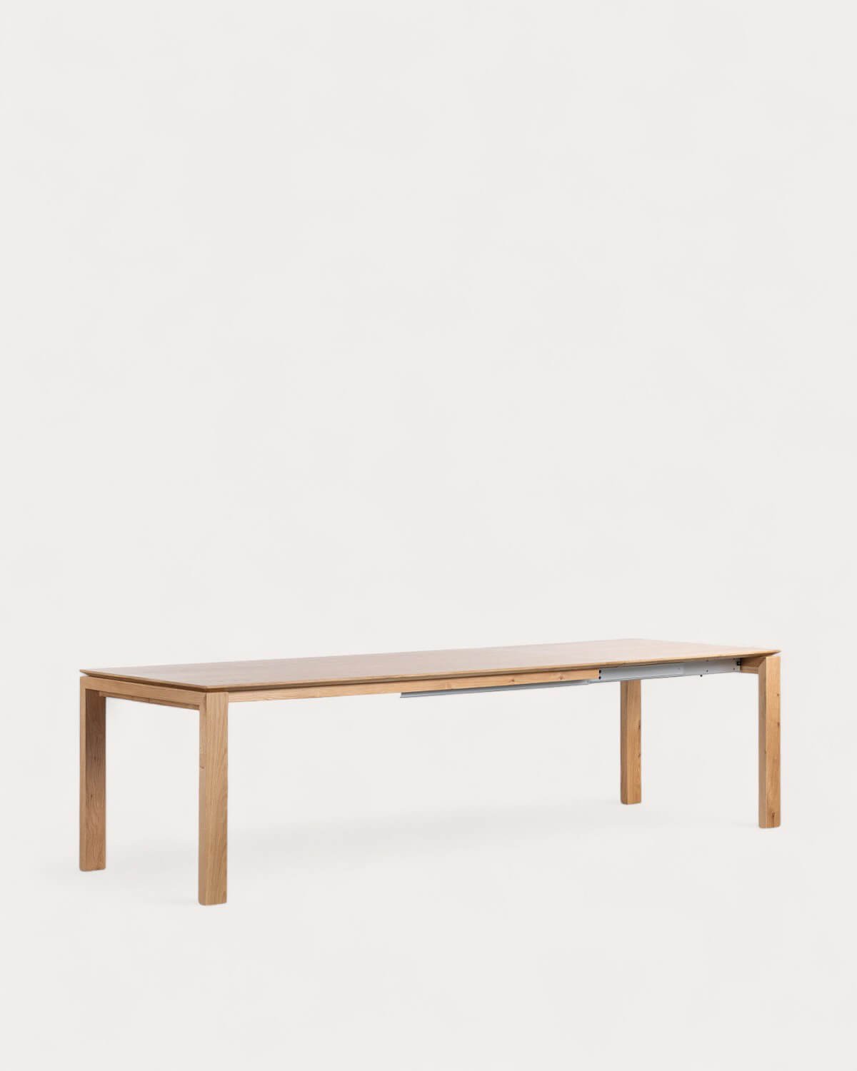 Extendable Rectangular Wooden Dining Table (285x90 cm) Deran, gallery image 2