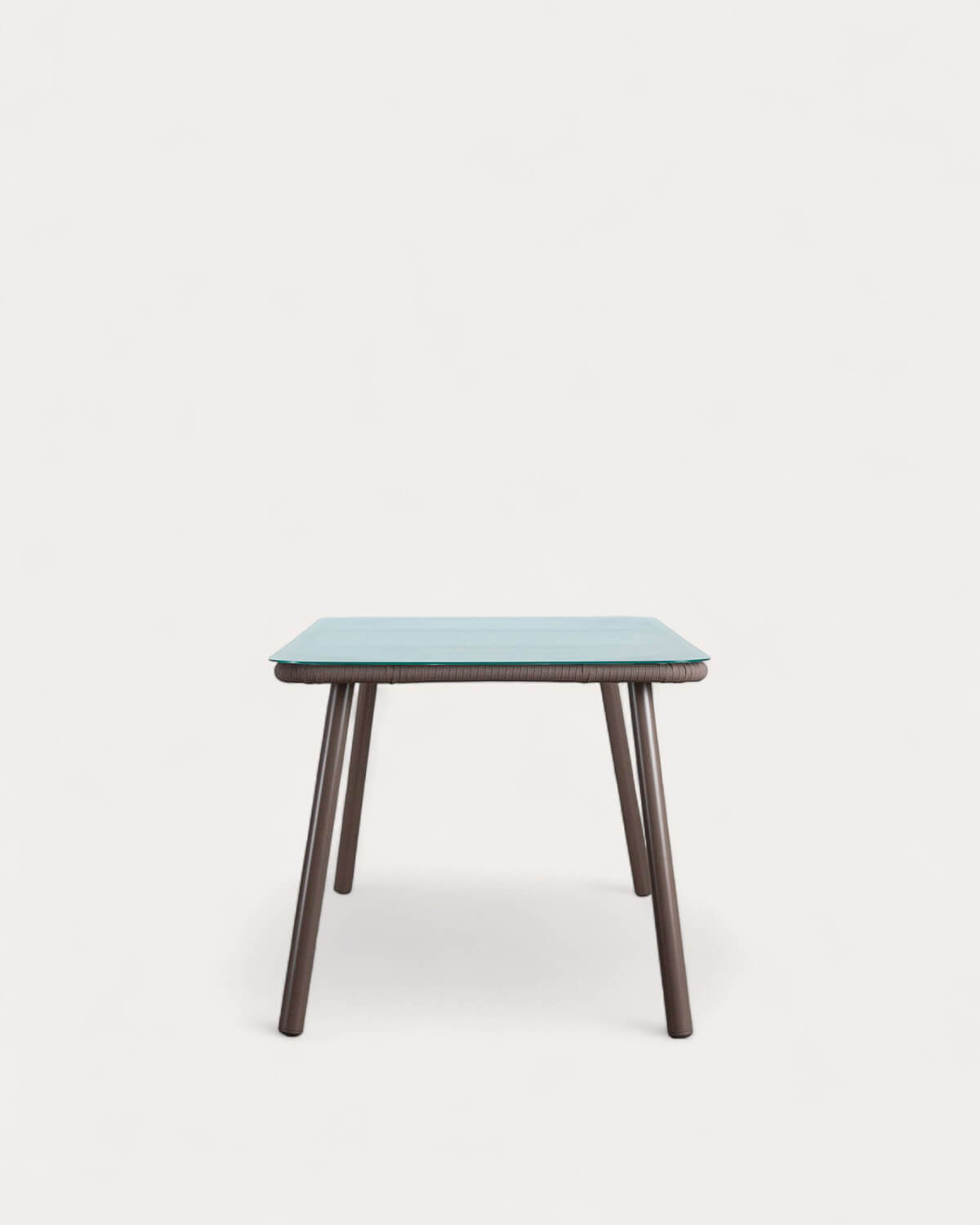 Rectangular Aluminium and Glass Dining Table (160x90 cm) Drian, gallery image 3