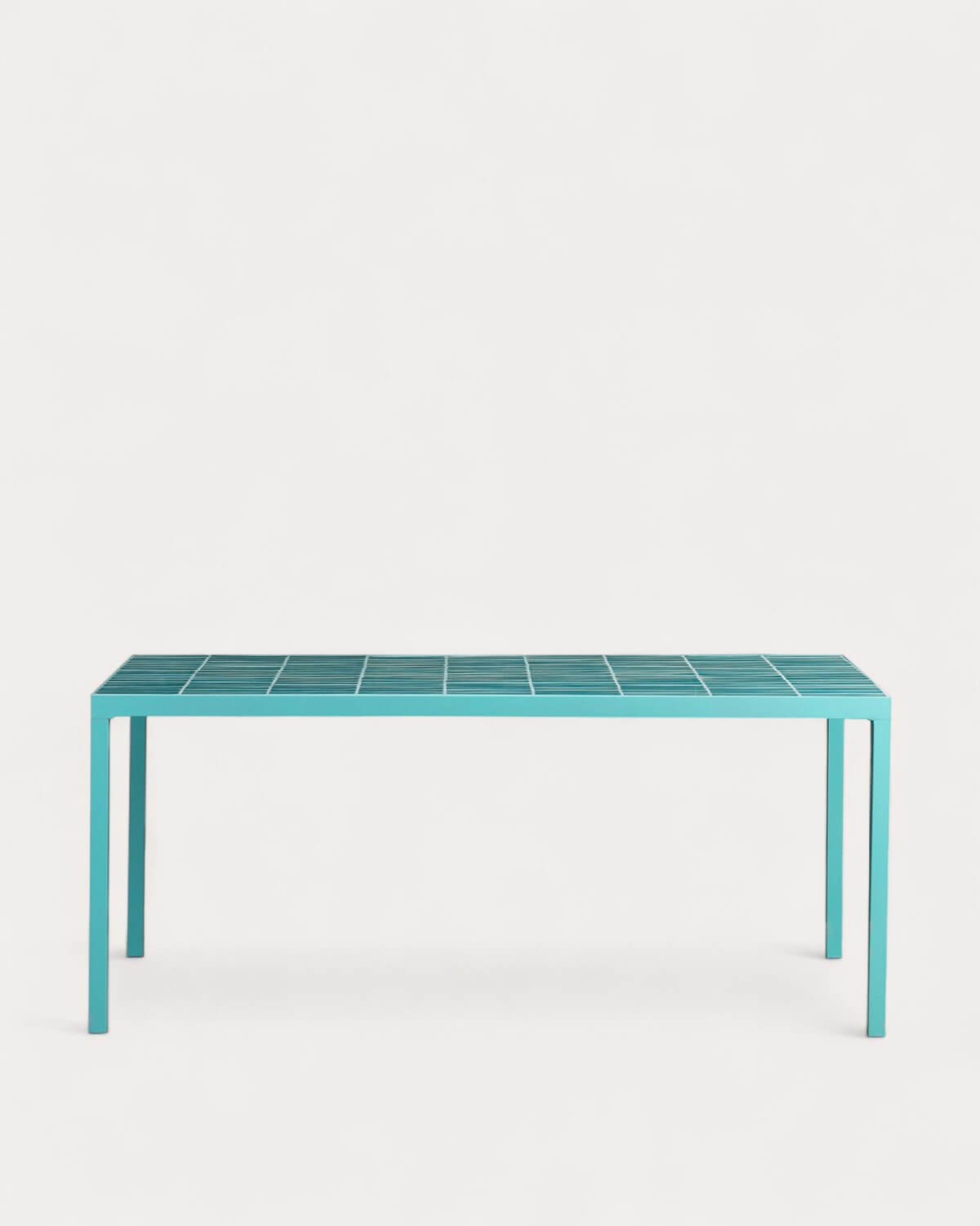 Rectangular Dining Table in Metal and Ceramic (181x93 cm) Zafiro, gallery image 5