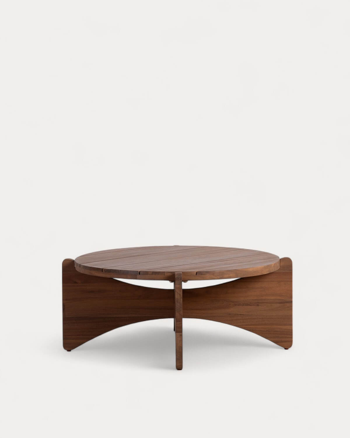 Round Acacia Wood Center Table (Ø80 cm) Lorent, gallery image 4