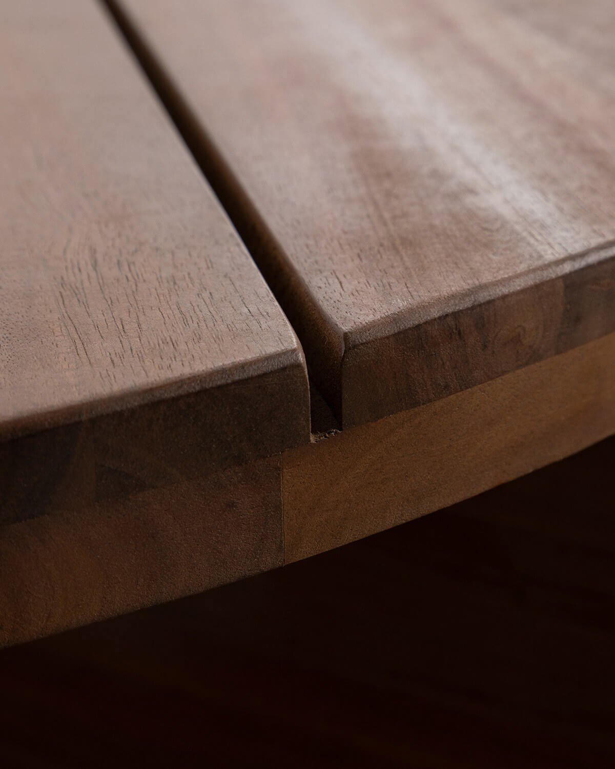 Round Acacia Wood Center Table (Ø80 cm) Lorent, gallery image 3