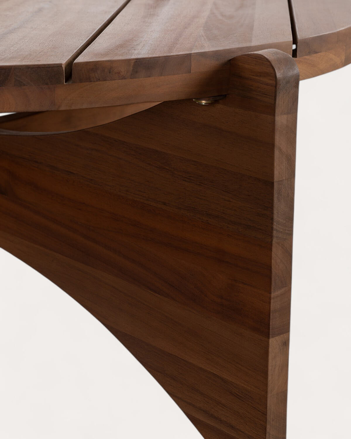 Round Acacia Wood Center Table (Ø80 cm) Lorent, gallery image 6