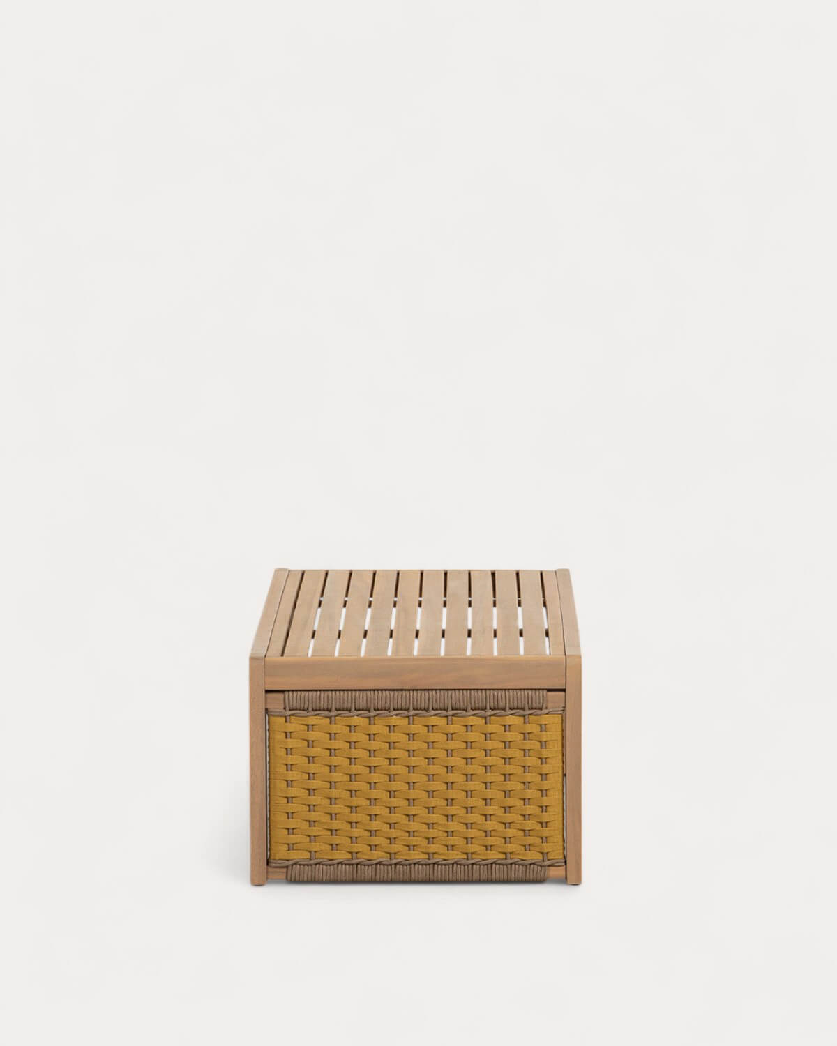 Acacia Wood and Rope Coffee Table (100x50 cm) Mirle, gallery image 4