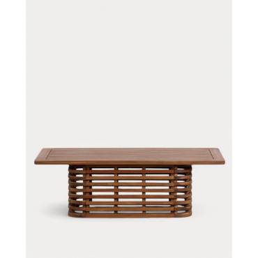 Acacia Wood Outdoor Coffee Table (120x65 cm) Hazan Medium-Grade Acacia Wood - The Masie