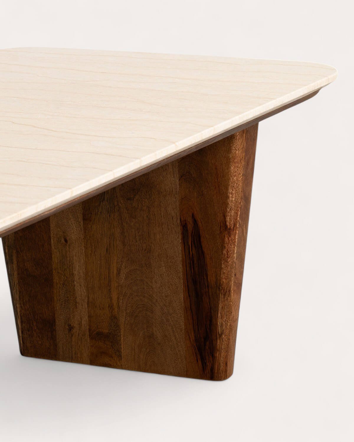 Egyptian Marble and Mango Wood Rectangular Coffee Table (120x60 cm) Amatis, gallery image 7