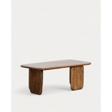 Rectangular Mango Wood Coffee Table (120X60 cm) Eliez Medium-Sized Mango Wood - The Masie