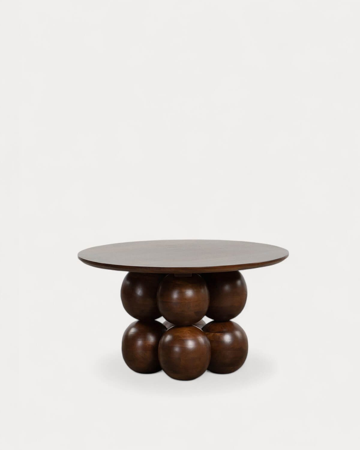 Alary Mango Wood Round Coffee Table (Ø80 cm), gallery image 1