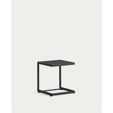 Aluminum Outdoor Side Table (40x40 cm) Kreta Colours Grey Graphite - The Masie