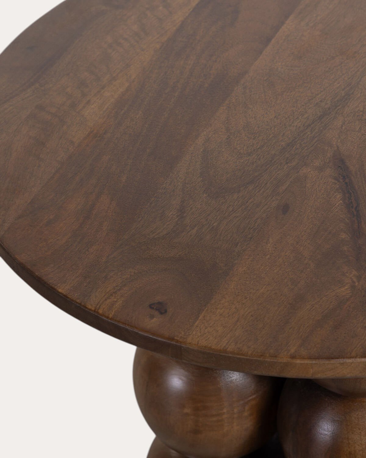 Round Mango Wood Side Table (Ø50 cm) Demian, gallery image 4