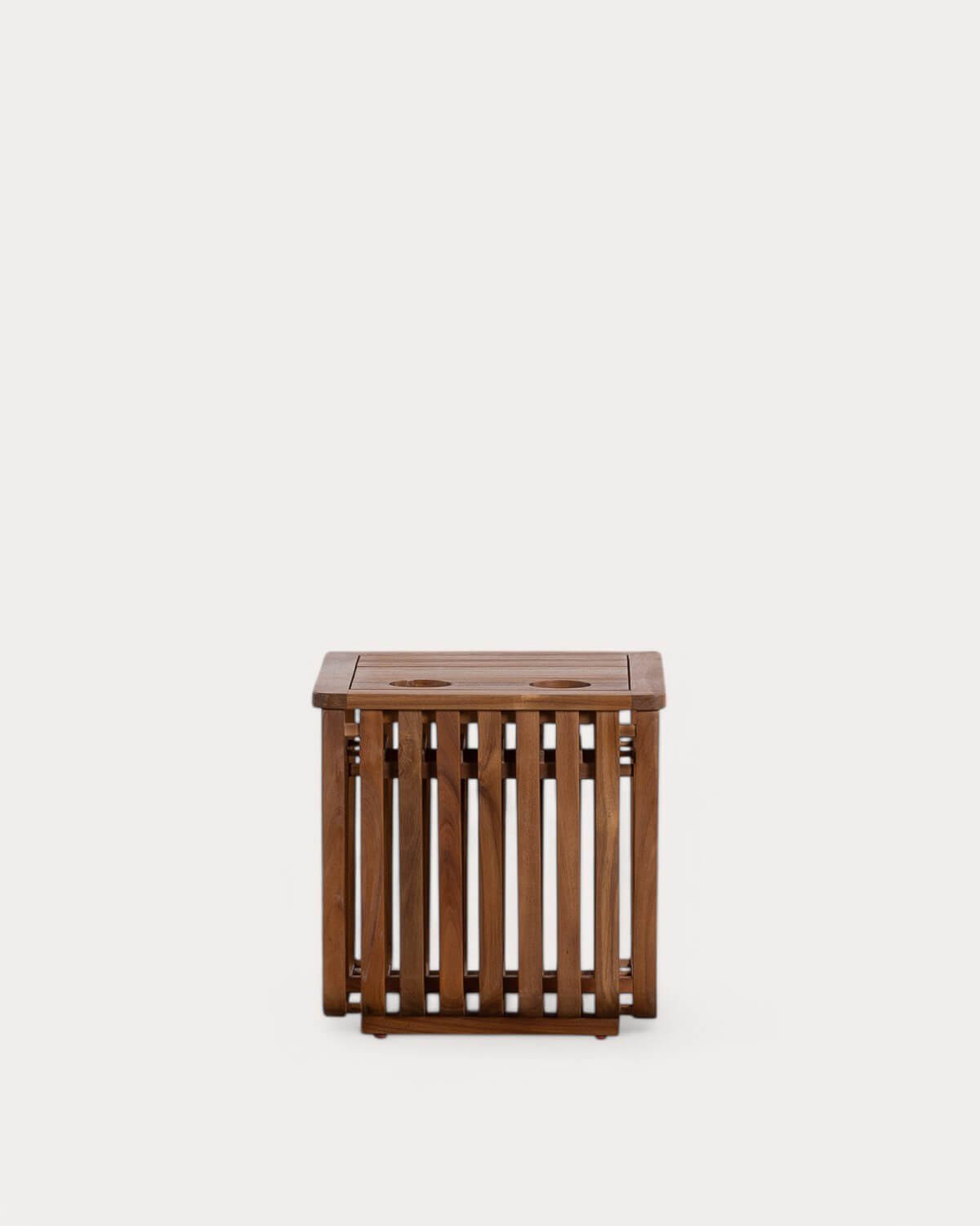 Acacia Wood Side Table (45x45 cm) Hazan , gallery image 4