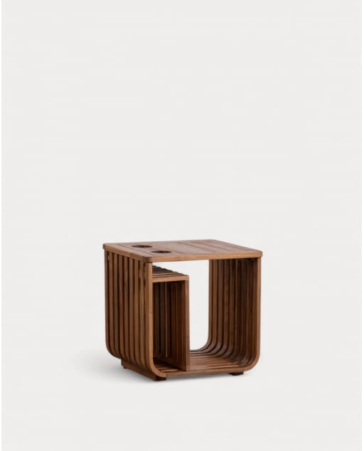 Acacia Wood Side Table (45x45 cm) Hazan