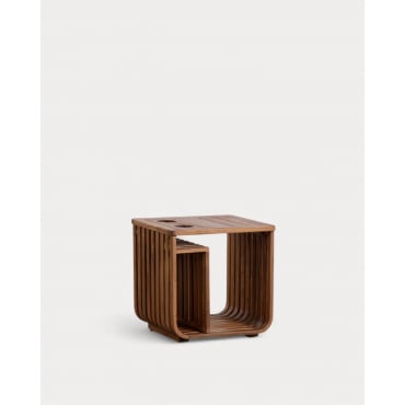 Acacia Wood Side Table (45x45 cm) Hazan Acacia medium - The Masie
