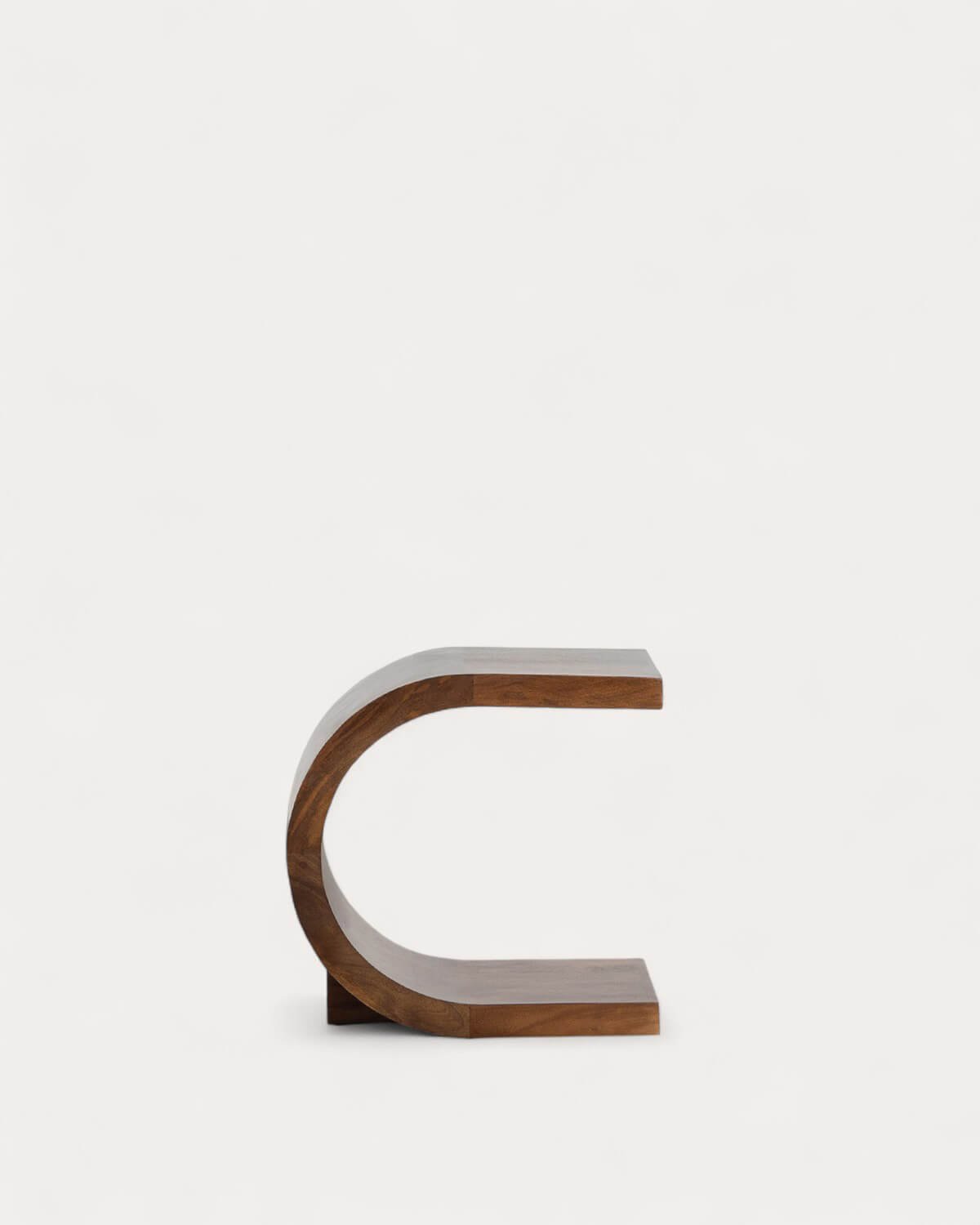 Mango Wood Side Table (56x40 cm) Adgar, gallery image 5