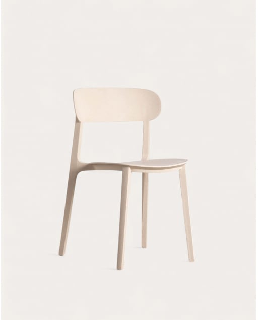 Pack 4 Polypropylene Dining Chairs Briel