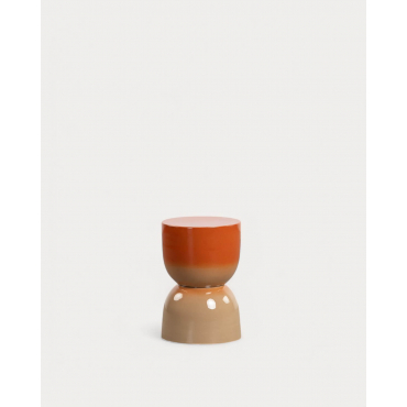Round Metal Side Table (Ø32 cm) Elmo Orange Terra - The Masie