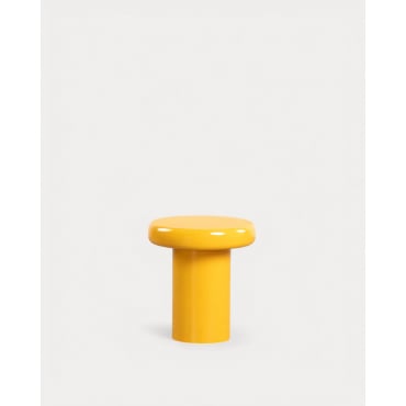 Round Metal Side Table (Ø40 cm) Wario Yellow Mango - The Masie