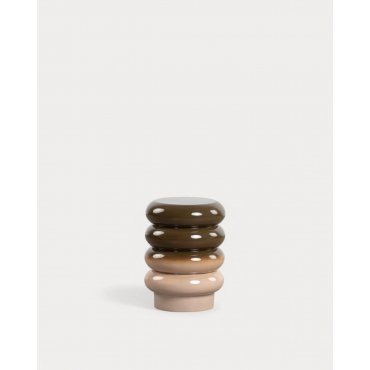 Round Metal Side Table (Ø23 cm) Mesqui Green Nori - The Masie
