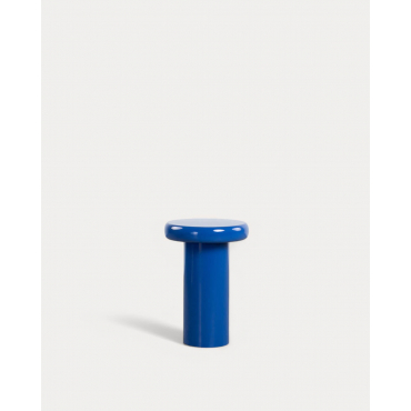 Round Metal Side Table (Ø40 cm) Wario Blue Sapphire - The Masie