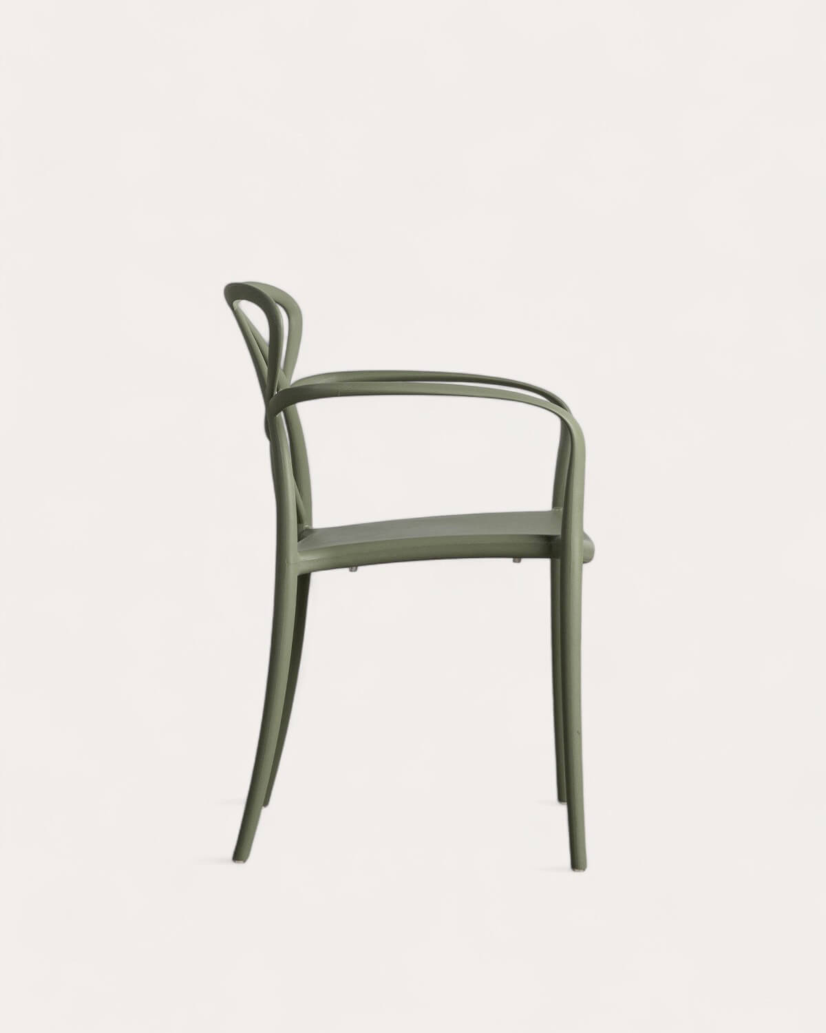 Pack 4 Polypropylene Dining Chairs with Armrests Cielo, gallery image 2