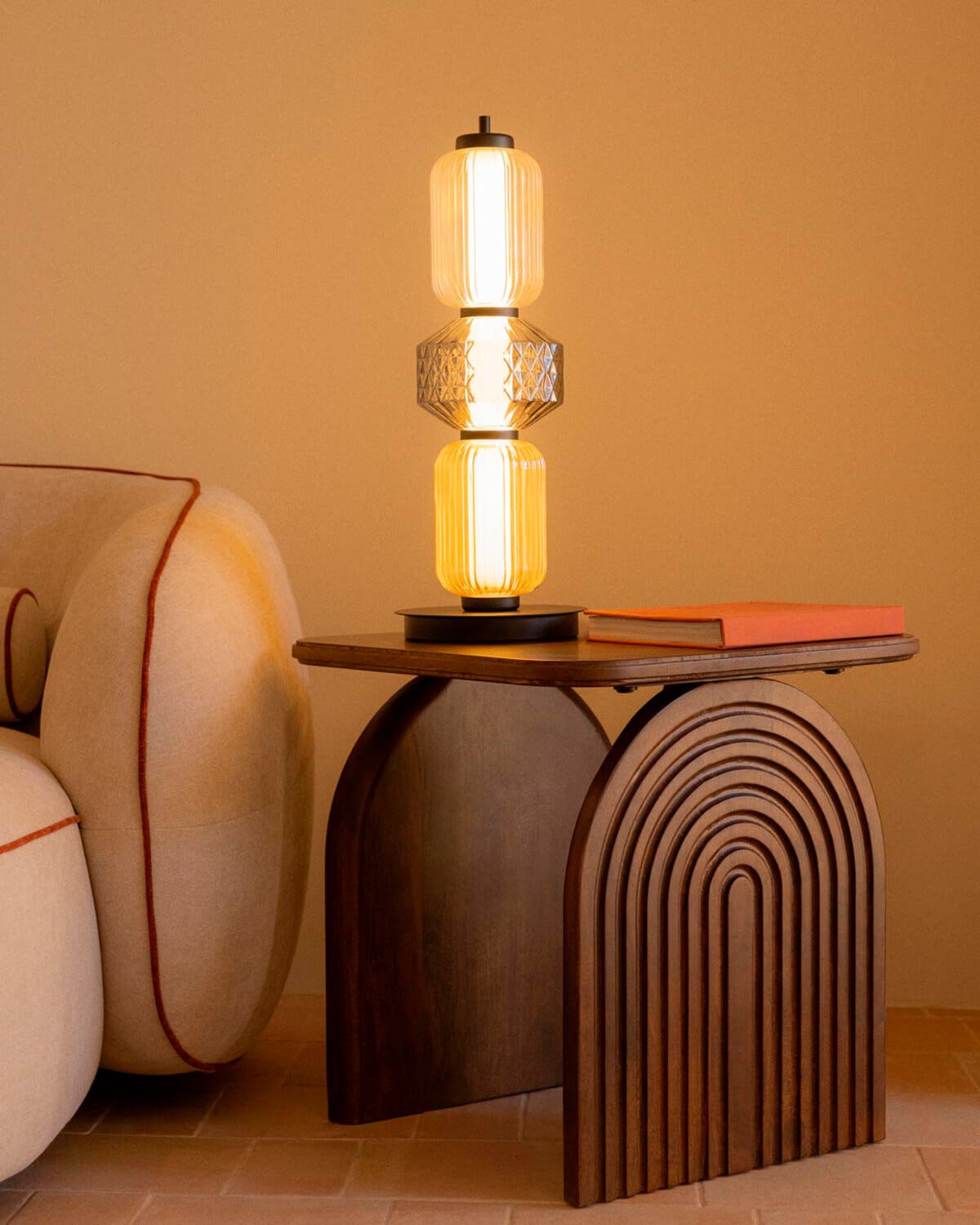 Square Mango Wood Side Table (50x50 cm) Lenis, gallery image 2