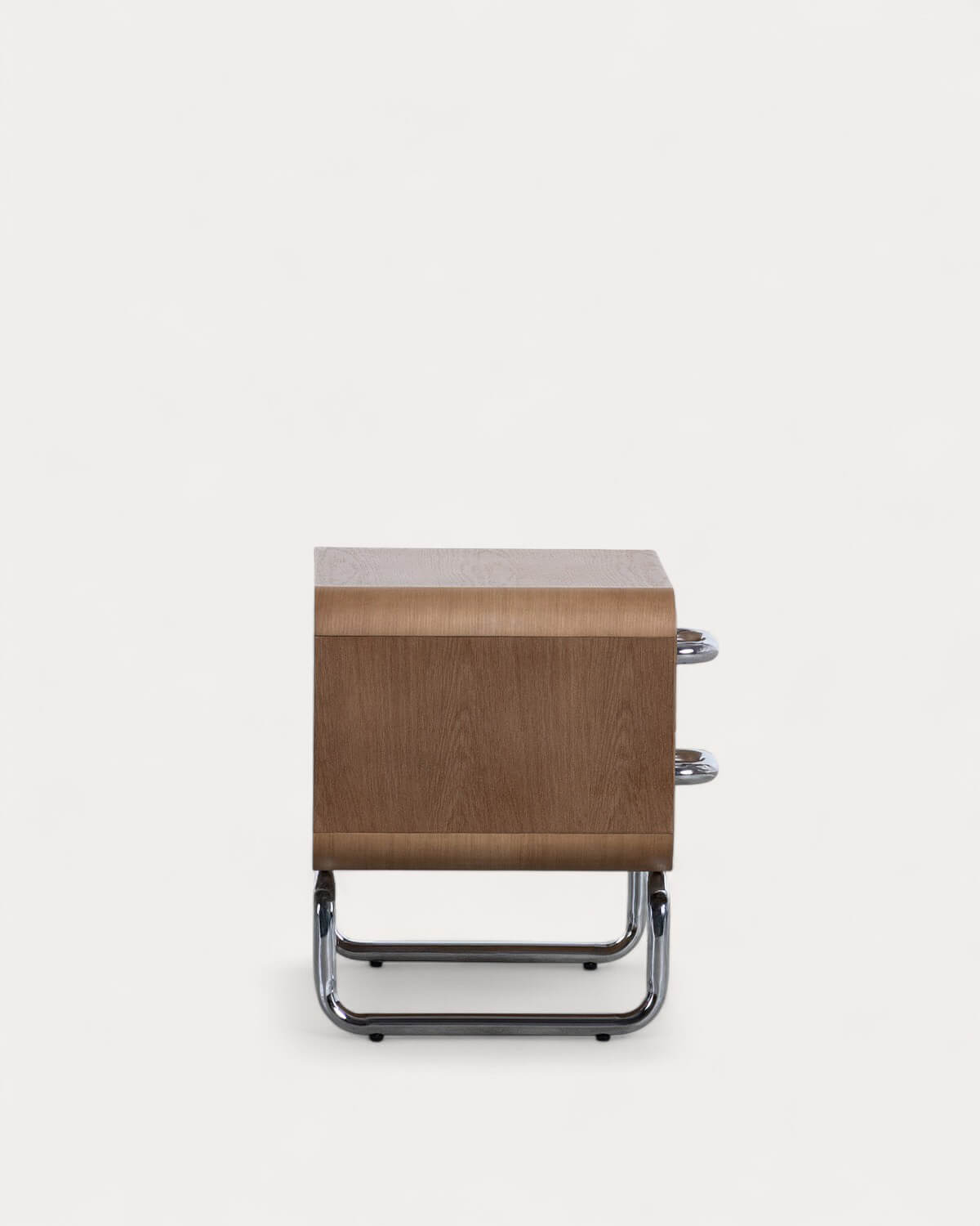 Pack of 2 Bedside Tables with Wooden and Metal Drawers (50,5x45,5 cm) Tober, gallery image 3