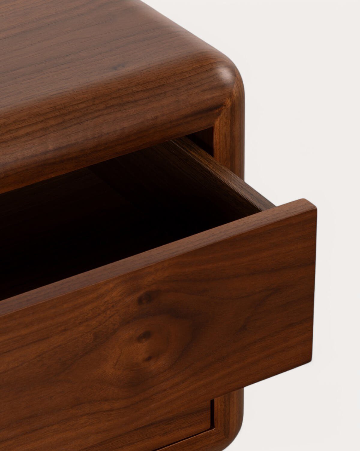 Bedside Table with Wooden and Metal Drawers (55x40 cm) Candela, gallery image 6