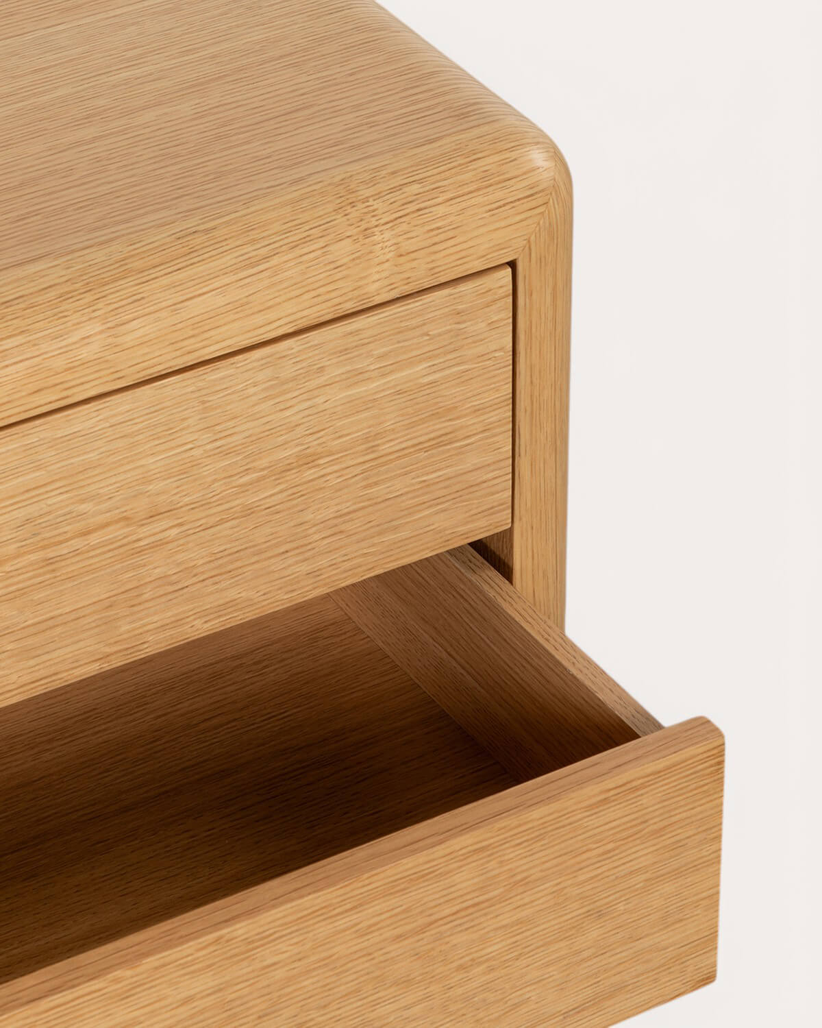 Pack of 2 Bedside Tables with Wooden and Metal Drawers (55x40 cm) Candela, gallery image 6