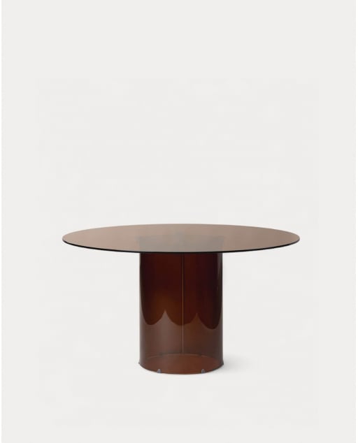 Round Tempered Glass Dining Table (Ø140 cm) Kolu