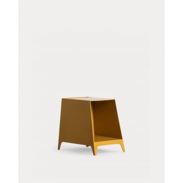 Pack of 2 Bedside Tables with ABS Storage (35,5X49,5cm) Tebe Yellow Mango - The Masie