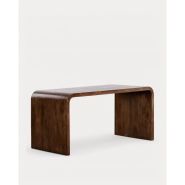 Mango Wood Desk (140x75 cm) Vanile Dark Mango Wood - The Masie