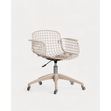 Vintage Desk Chair Low Back Aras Trend Arabian Brown - The Masie