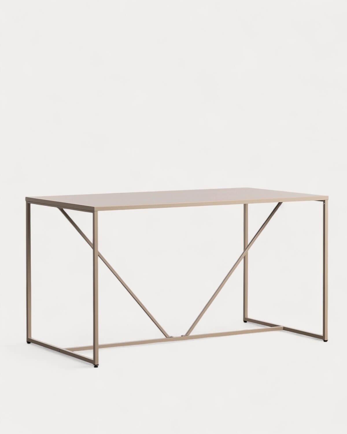 Ibiza Steel Laminate Dining Table (140x80 cm), gallery image 1