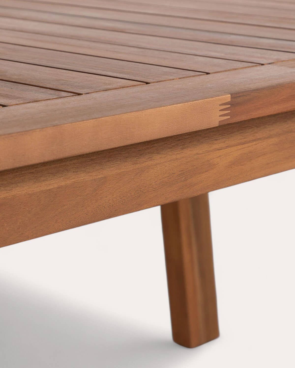 Rectangular Acacia Wood Outdoor Table (200x95 cm) Cael, gallery image 7