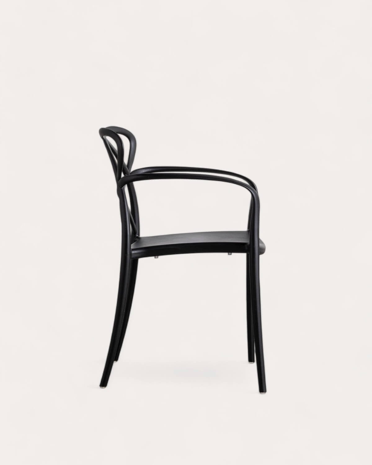 Pack 2 Polypropylene Outdoor Chairs with Armrests Cielo, gallery image 4