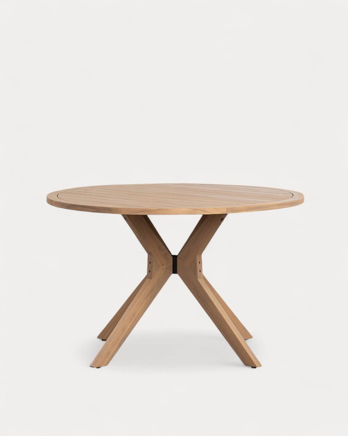 Round Outdoor Table Made of Acacia Wood (Ø120 cm) Mirla, gallery image 4