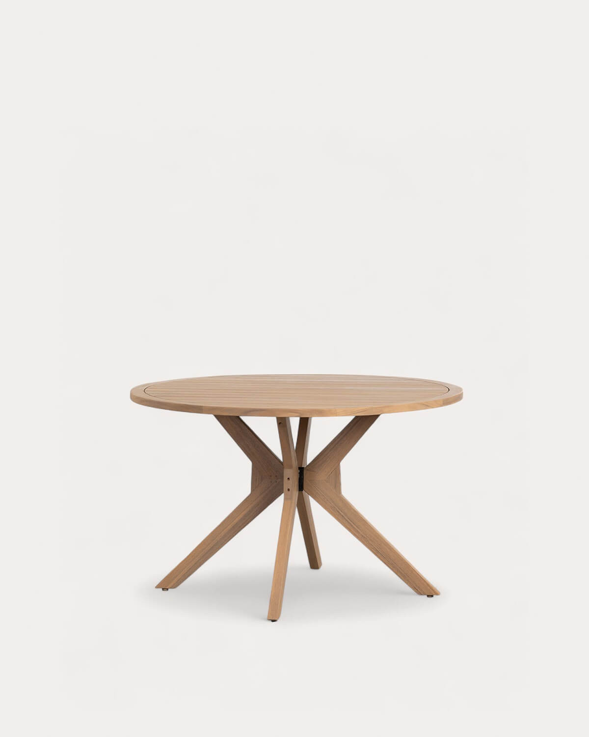 Round Outdoor Table Made of Acacia Wood (Ø120 cm) Mirla - themasie.com