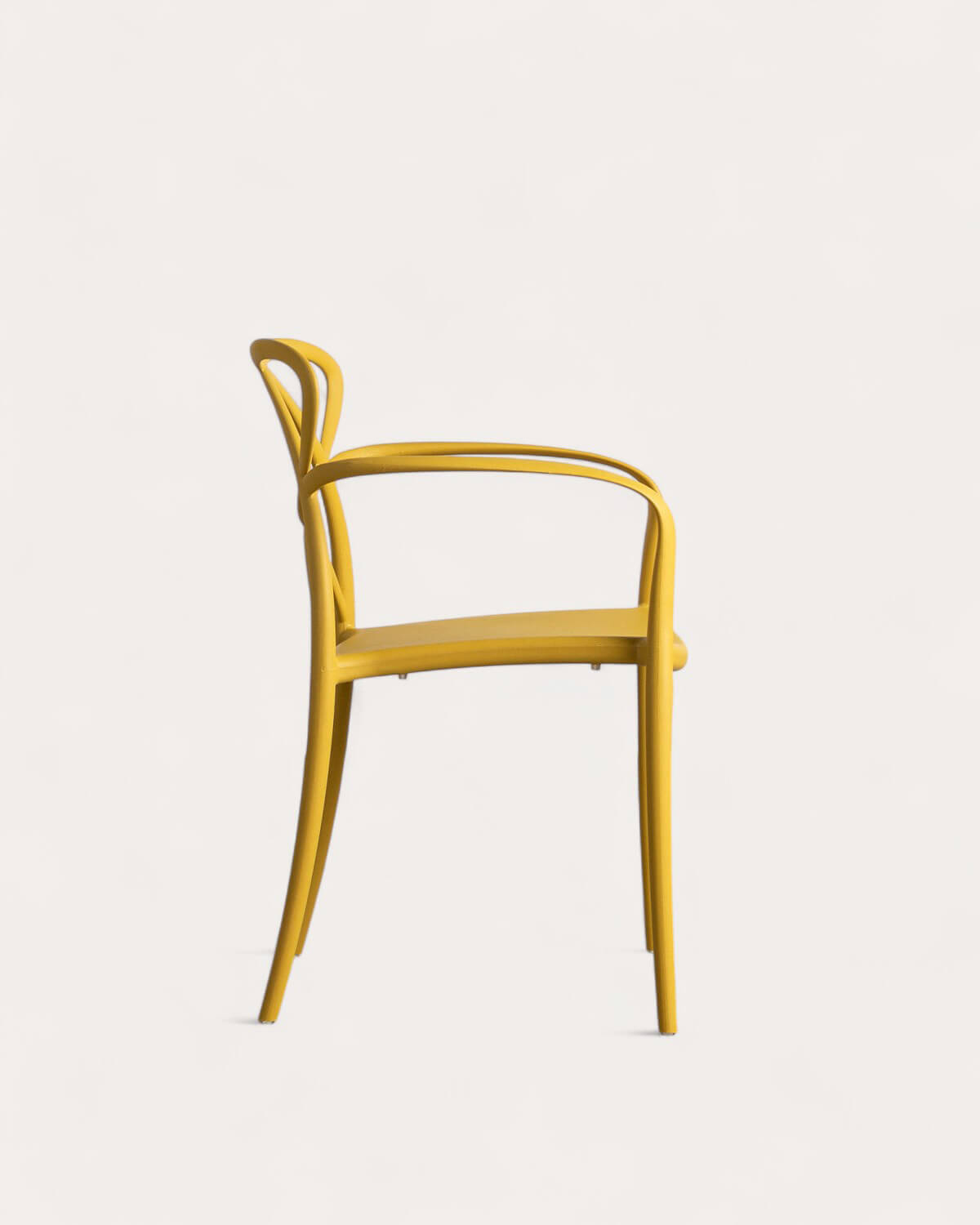 Pack 4 Polypropylene Outdoor Chairs with Armrests Cielo, gallery image 4