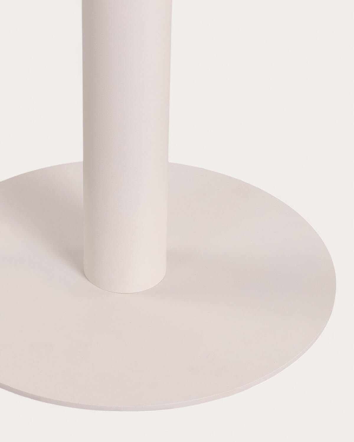 Round Outdoor Table in Aluminium and Tempered Glass (Ø70 cm) Roys, gallery image 5