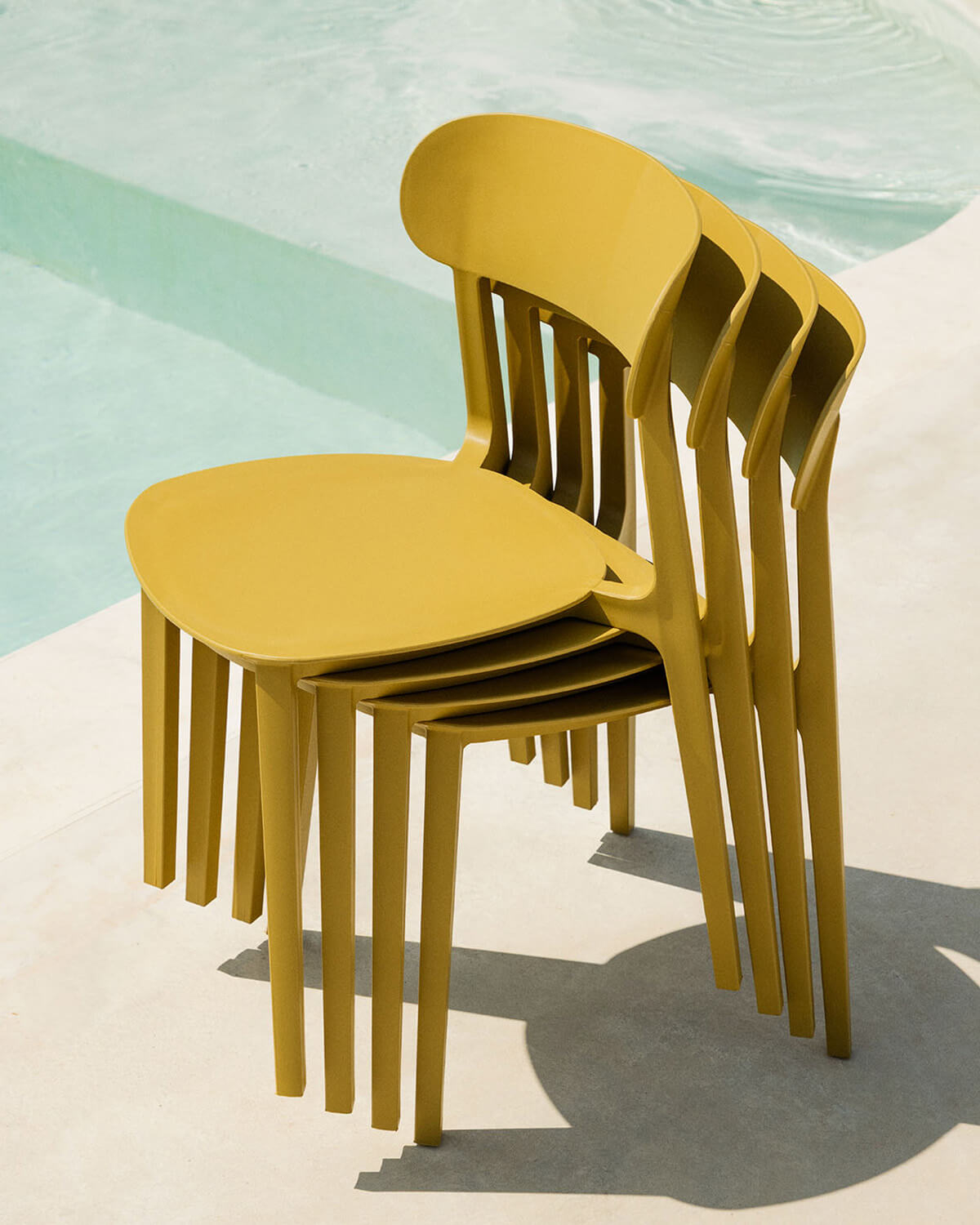 Pack 2 Outdoor Polypropylene Chairs Briel , gallery image 3