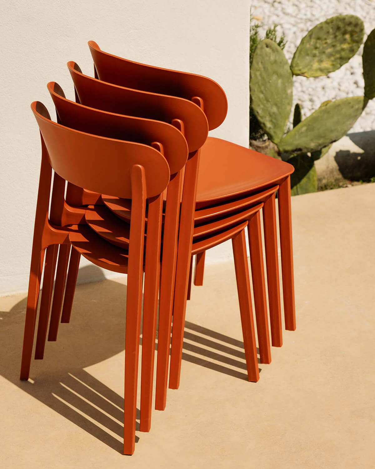 Pack 2 Outdoor Polypropylene Chairs Briel , gallery image 3