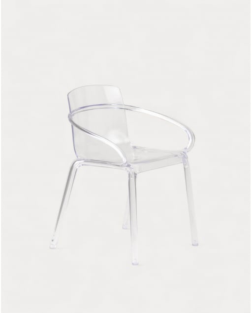 Pack 2 Dining Chairs with Polycarbonate Armrests Zuera