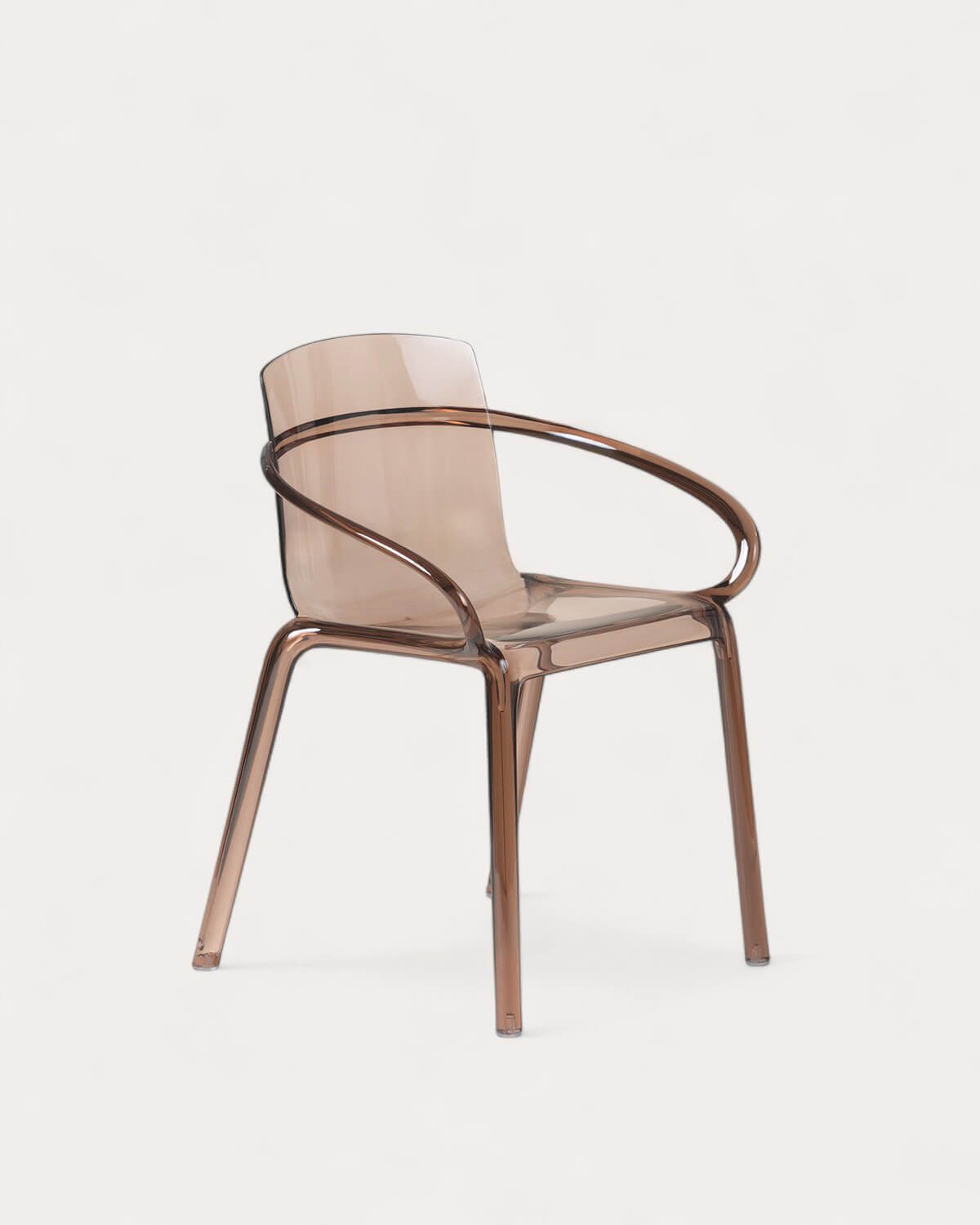 Pack 4 Dining Chairs with Polycarbonate Armrests Zuera, gallery image 1