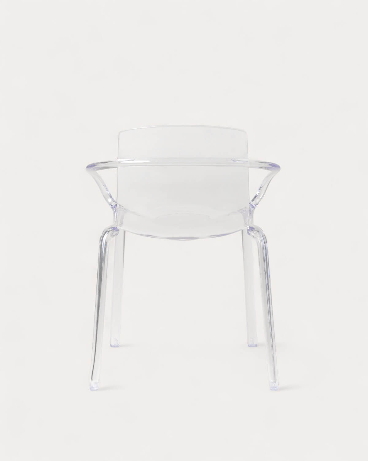 Pack 4 Dining Chairs with Polycarbonate Armrests Zuera, gallery image 5